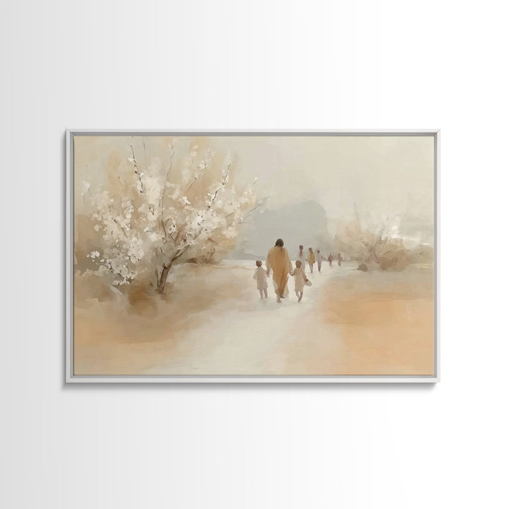 Forest Of Promise, Framed Canvas Print, Christian Wall Art, Christian Art Canvas, Jesus Christmas Art, Modern Christian Art, Christian Gift