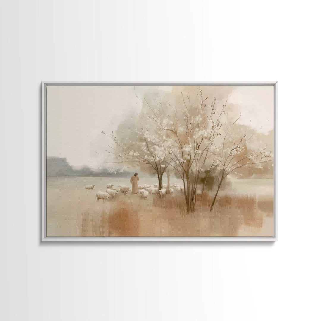 Angel Of Dawn – Framed Canvas Print – Christian Wall Art – Christian Art Canvas – Modern Christian Art – Christmas Art Prints – Christian G