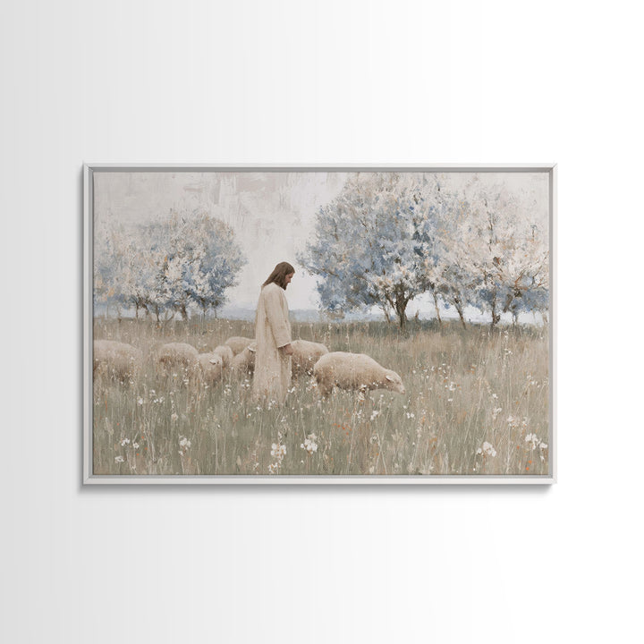 Evening Crosslight – Framed Canvas Print – Christian Art – Moody Christian Art – Christian Art Print – Christmas Wall Art – Unique Christia