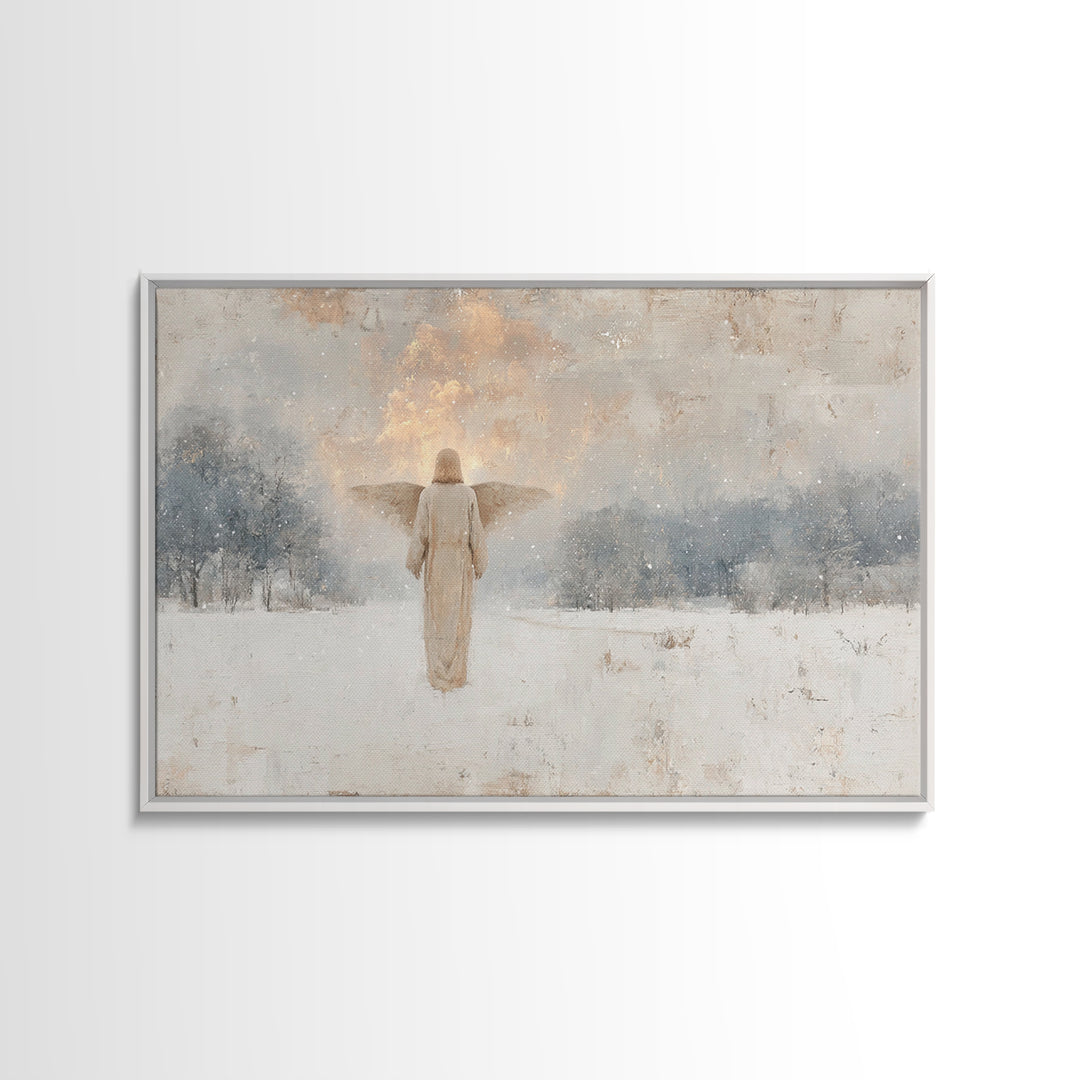 Star Of Salvation – Framed Canvas Print – Christian Wall Art – Christian Art Print – Abstract Christian Art – Christmas Art – Framed Christ
