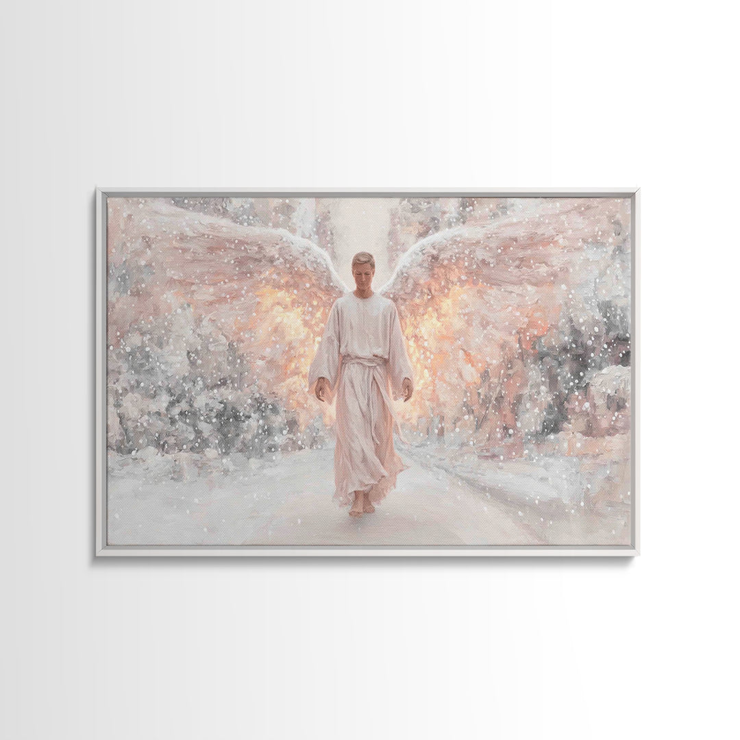 Dawn Of The Cross – Framed Canvas Print – Christian Wall Art – Christian Art Canvas – Modern Christian Art – Christian Painting – Christian