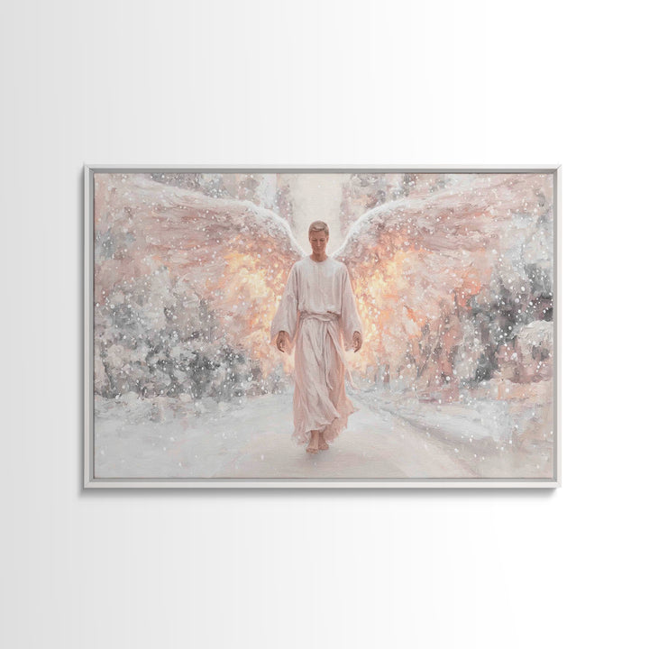 Dawn Of The Cross – Framed Canvas Print – Christian Wall Art – Christian Art Canvas – Modern Christian Art – Christian Painting – Christian