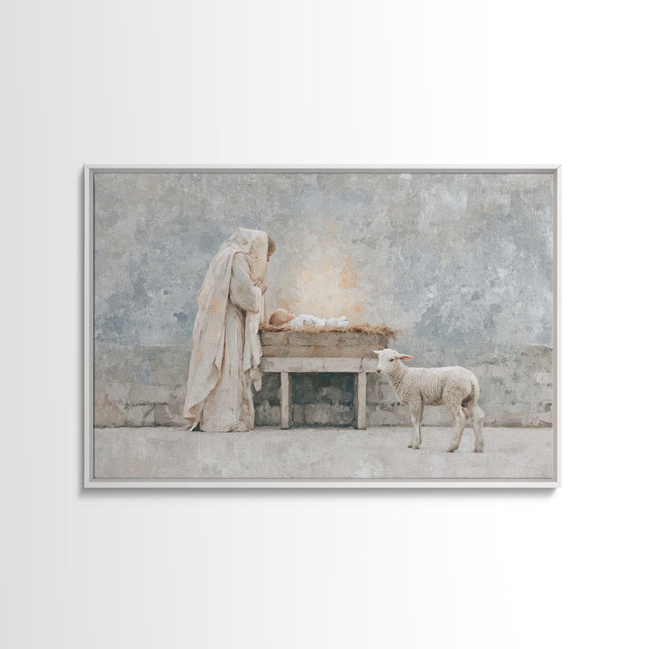 Mountain of Grace – Framed Canvas Print – Christian Art Canvas – Christian Wall Art – Vintage Christian Art – Christian Art – Christian Gif