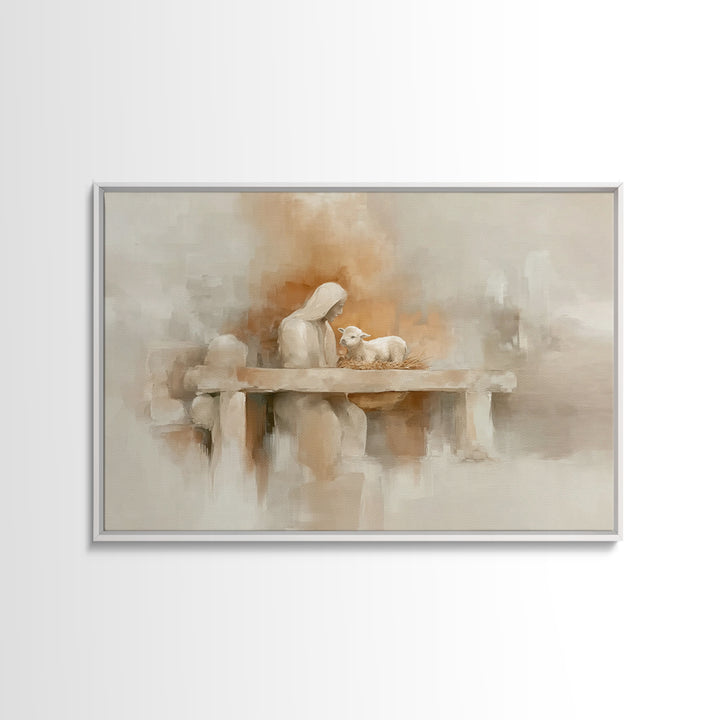 Sunset Redemption – Framed Canvas Print – Christian Wall Art – Christian Art Painting – Christian Art Canvas – Christian Art Print – Christ