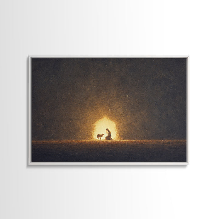 Bread Of Life – Framed Canvas Print – Christian Art Work – Christian Wall Art – Christian Decor – Christian Art Canvas – Christian Art Prin