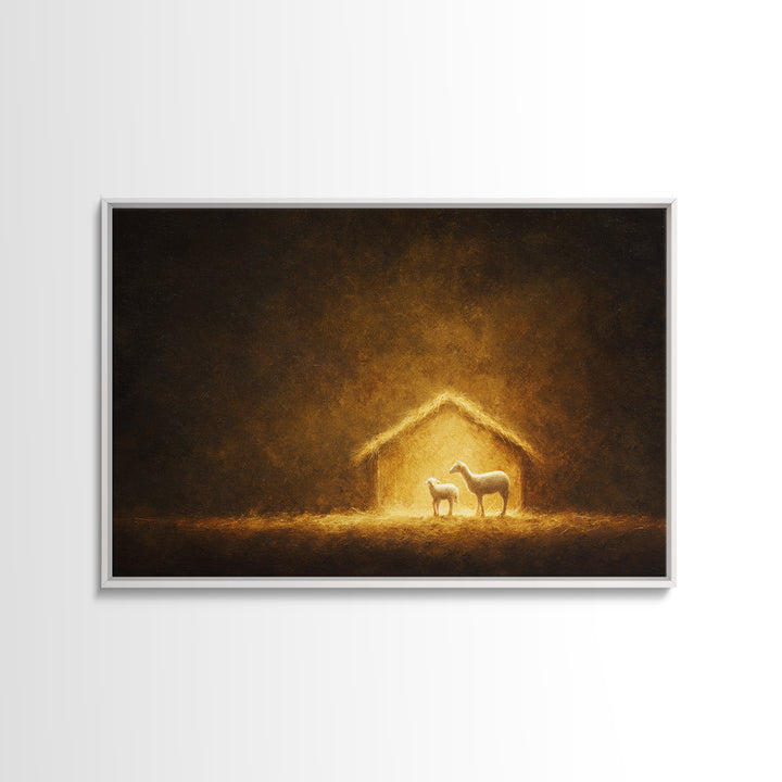 Sacred Communion – Framed Canvas Print – Christian Wall Art – Christian Art Painting – Christian Art Canvas – Christian Gift – Christian Ar