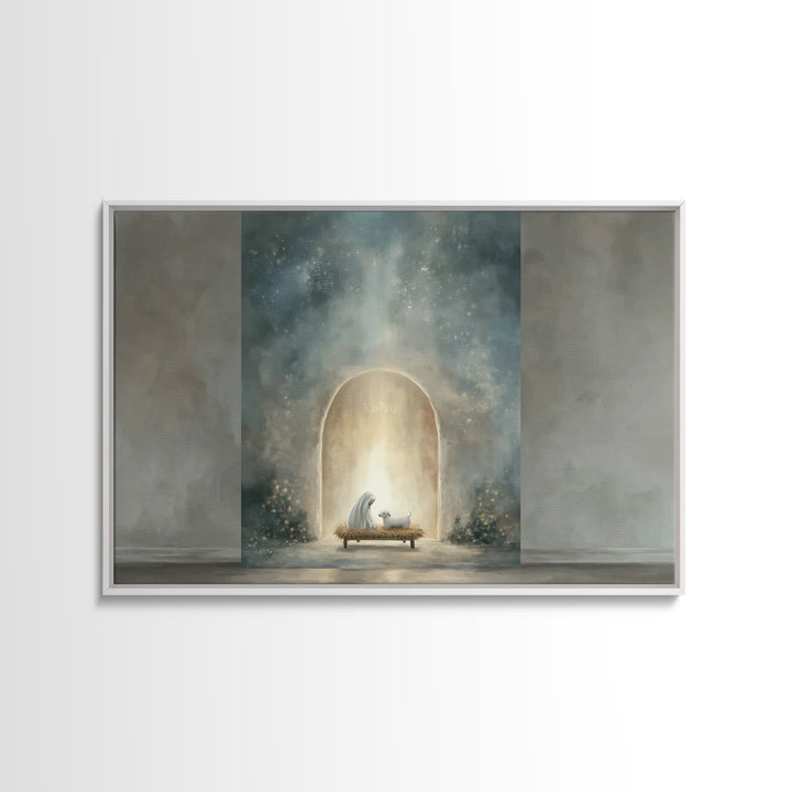 Bread Of Grace – Framed Canvas Print – Christian Wall Art – Christian Art Canvas – Christian Painting – Christian Decor – Christmas Wall Ar