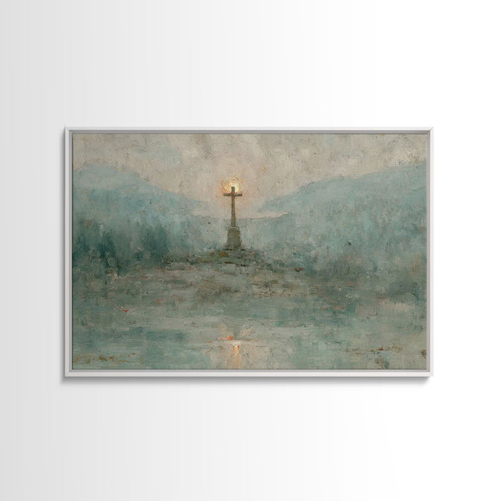 Holy Feast Calm | Framed Canvas Print | Christian Painting | Christian Art Canvas | Christian Decor | Christian Wall Art | Christmas Wall A