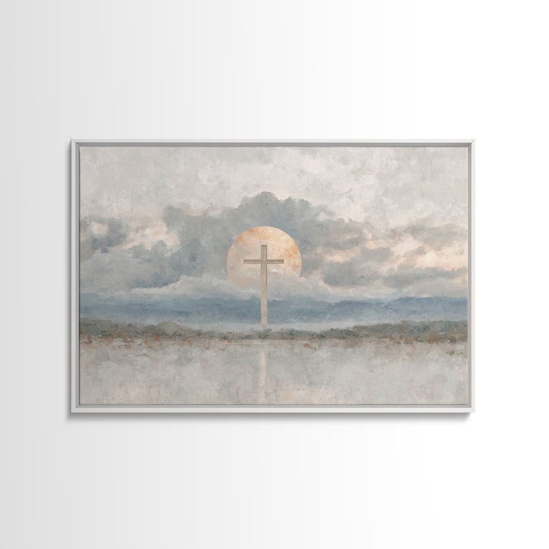 Chalice Of Peace, Framed Canvas Print, Christian Wall Art, Christian Decor, Christian Art Canvas, Christian Painting, Christmas Wall Art