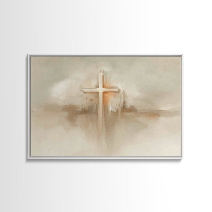 Eternal Bloom Light – Framed Canvas Print – Christian Decor – Christian Painting – Christian Art Canvas – Christmas Wall Art – Christian Wa