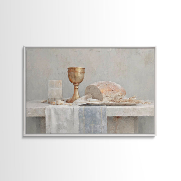 Chalice Of Blossoms | Framed Canvas Print | Christian Wall Art | Christian Painting | Christian Art Canvas | Christian Decor | Christmas Wa