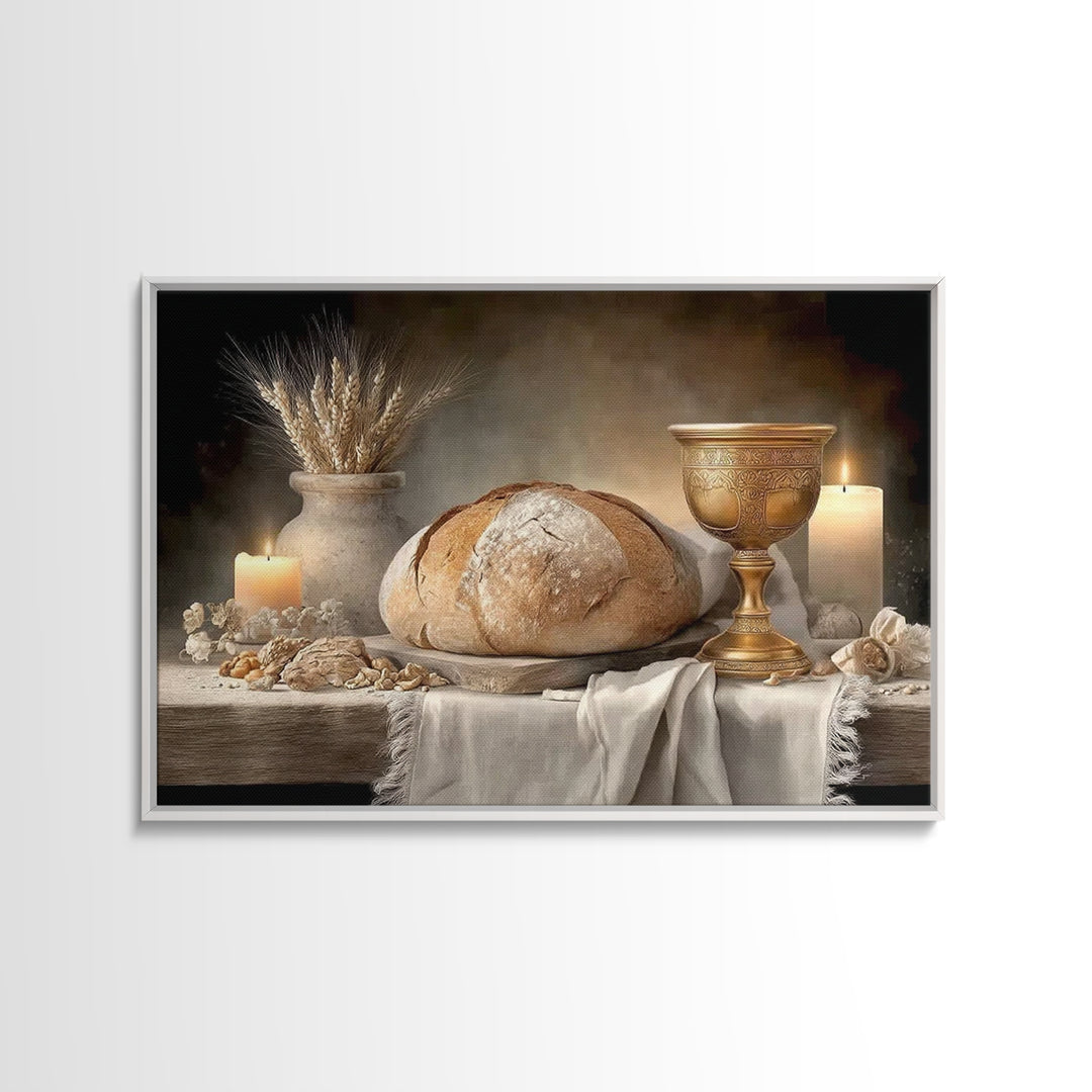 Sanctuary Light - Framed Canvas Print - Christian Wall Art - Christian Art Canvas - Christian Painting - Christmas Wall Art - Jesus Paintin