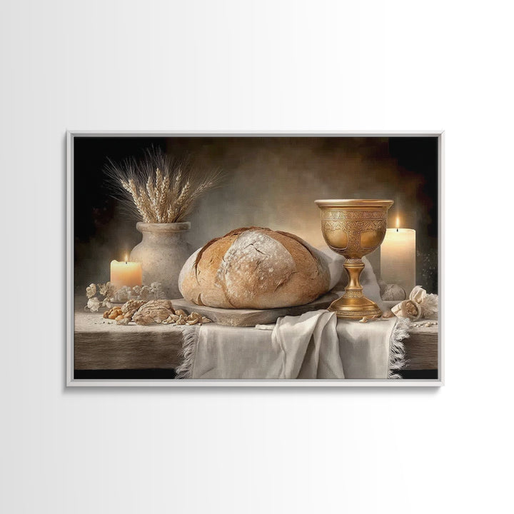 Sanctuary Light - Framed Canvas Print - Christian Wall Art - Christian Art Canvas - Christian Painting - Christmas Wall Art - Jesus Paintin