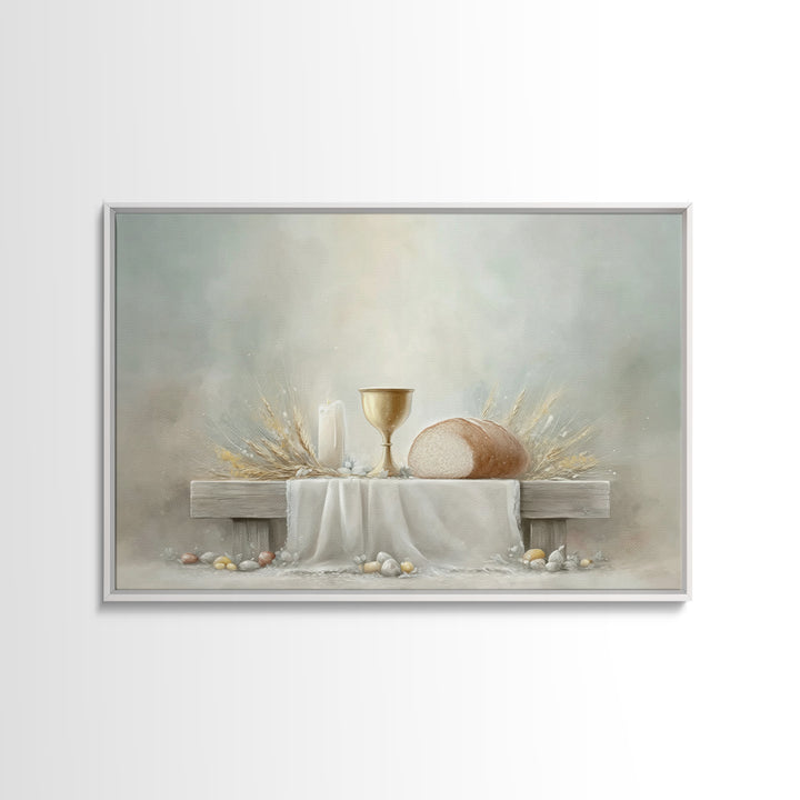 Blessings of Grace - Framed Canvas Print - Christian Painting - Christian Art Canvas - Christmas Wall Art - Christian Wall Art - Jesus Pain