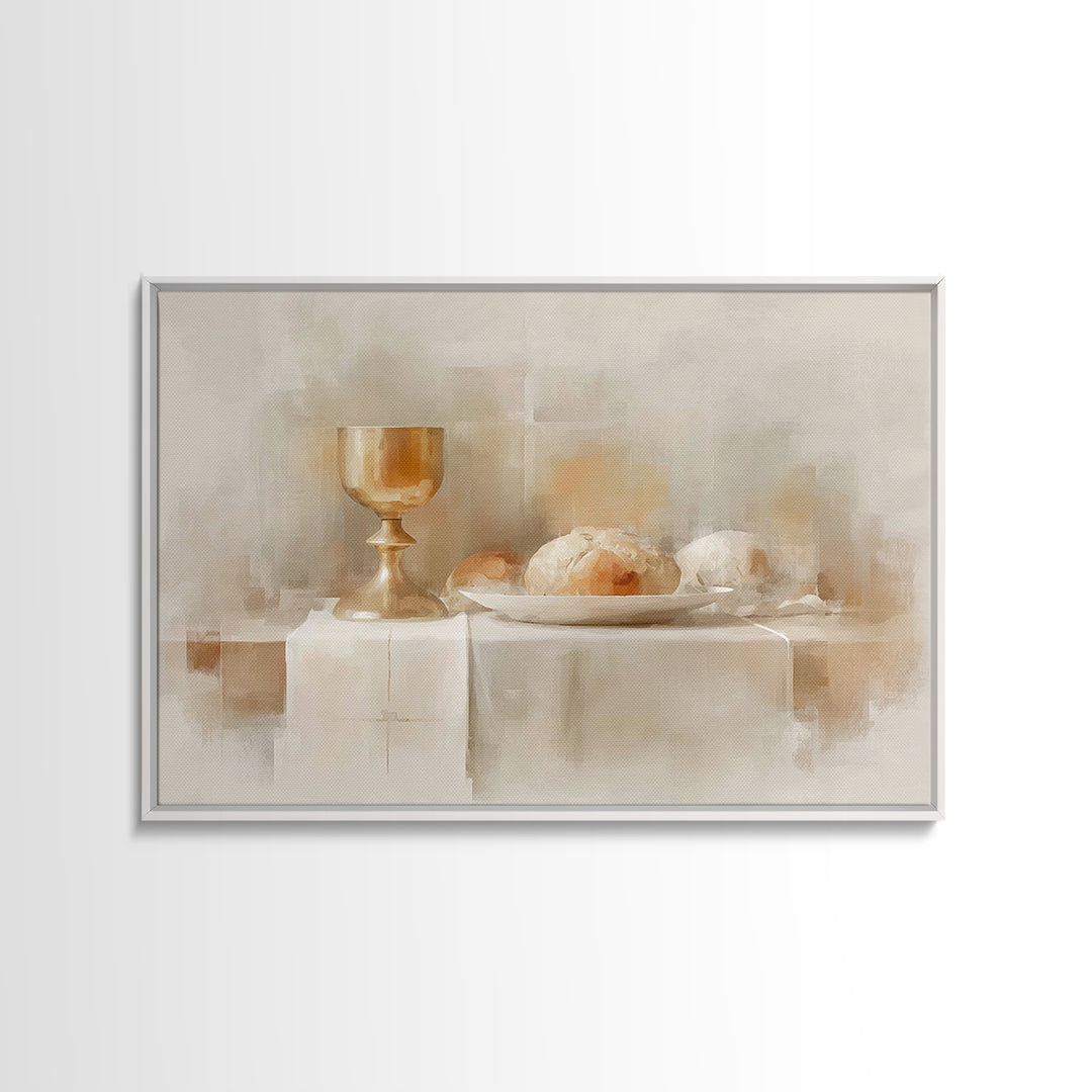 Holy Nativity - Framed Canvas Print - Christmas Wall Art - Christian Art Canvas - Jesus Painting - Christian Painting - Christian Wall Art