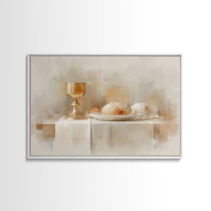 Holy Nativity - Framed Canvas Print - Christmas Wall Art - Christian Art Canvas - Jesus Painting - Christian Painting - Christian Wall Art