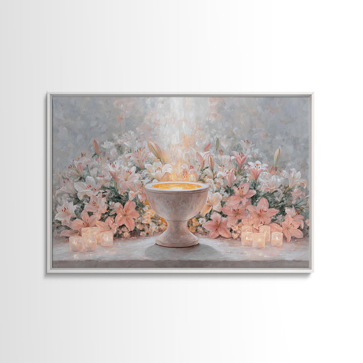 Angel’s Promise - Framed Canvas Print - Christian Art Canvas - Jesus Painting - Christian Painting - Christian Wall Art - Christmas Wall Ar