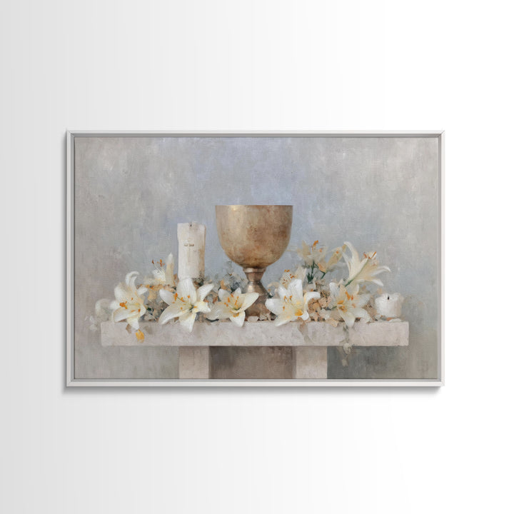 Crossroads Of Mercy – Framed Canvas Print – Christian Wall Art – Christian Art Canvas – Christian Christmas Art