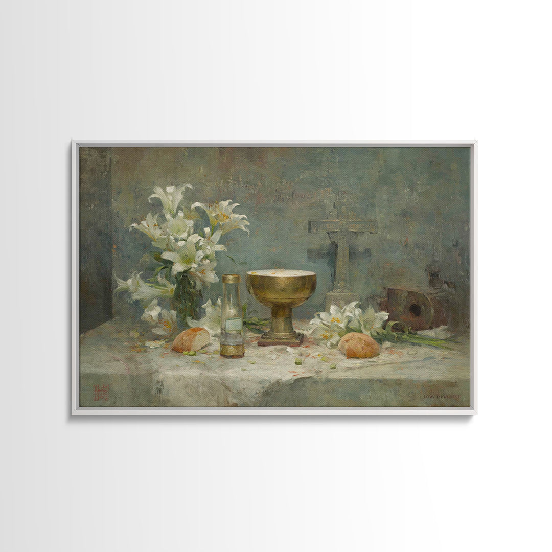 Way Of The Lamb | Framed Canvas Print | Christian Art Canvas | Christian Christmas Art | Christian Wall Art