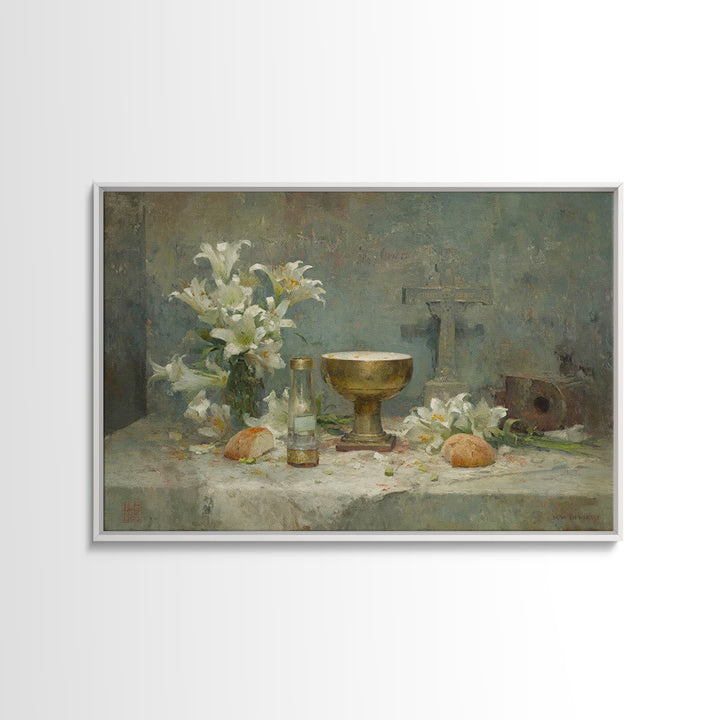 Way Of The Lamb | Framed Canvas Print | Christian Art Canvas | Christian Christmas Art | Christian Wall Art