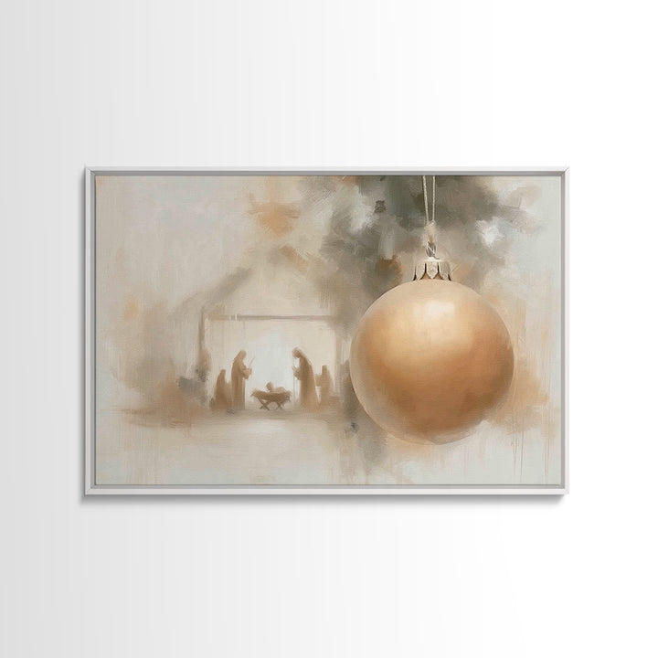 Crown Of Sorrows – Framed Canvas Print – Christian Christmas Art – Christian Wall Art – Christian Art Canvas