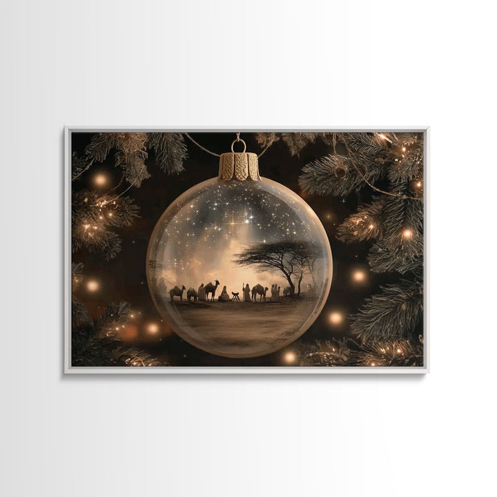 Station Of Faith | Framed Canvas Print | Christian Art Canvas | Christian Wall Art | Christmas Art Prints