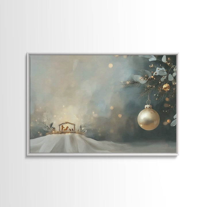 Dust Of Golgotha, Framed Canvas Print, Christian Wall Art, Christmas Art Work, Christian Art Canvas