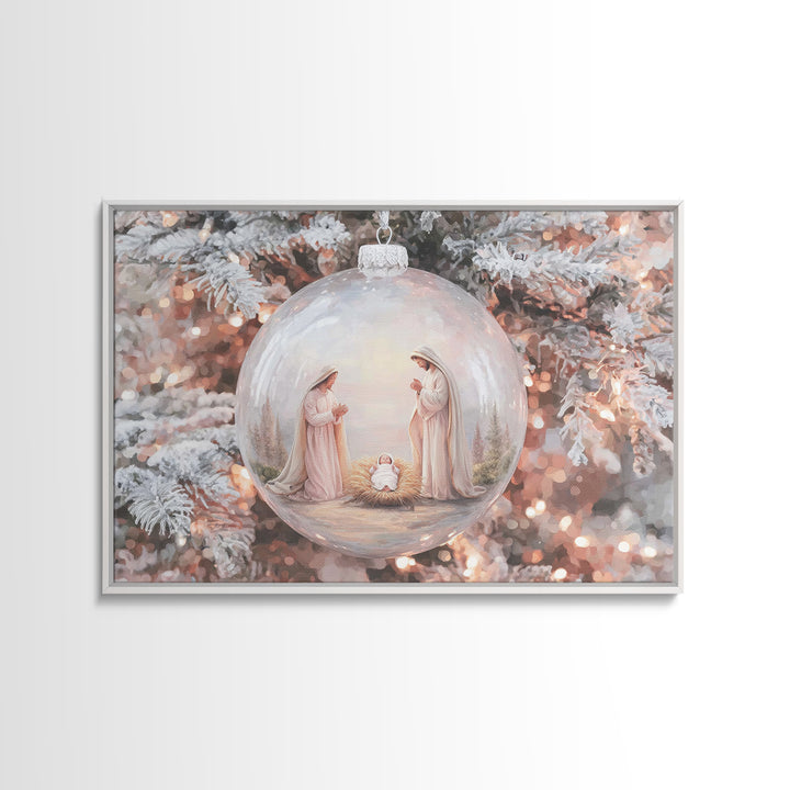 Heavenly Chorus | Framed Canvas Print | Christian Art Canvas | Christian Christmas Art | Christian Wall Art