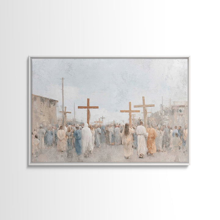 Heralds Of Glory – Framed Canvas Print – Christian Christmas Art – Christian Art Canvas – Christian Wall Art
