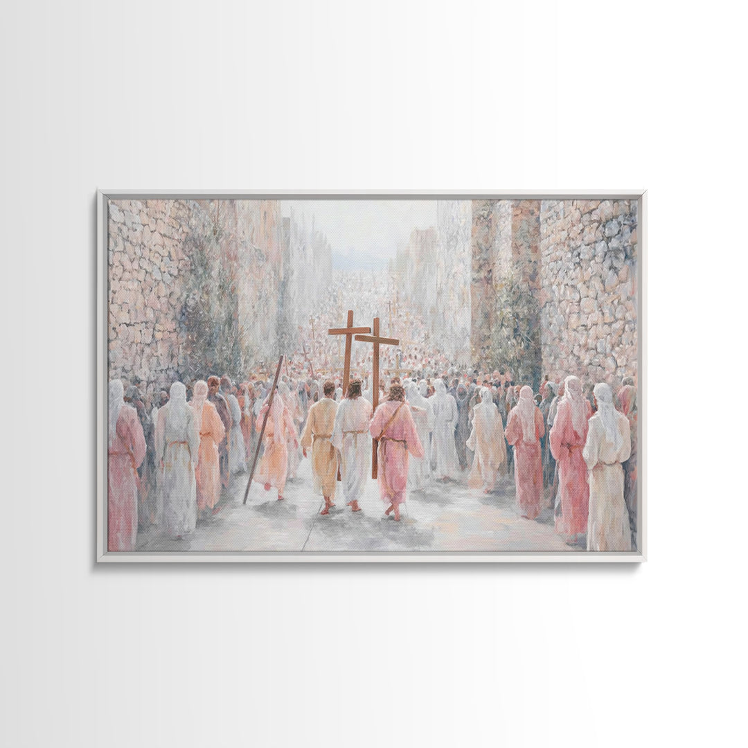 Celestial Chorus, Framed Canvas Print, Christian Wall Art, Christian Art Canvas, Christian Art Gift, Christmas Art Prints, Christian Decor