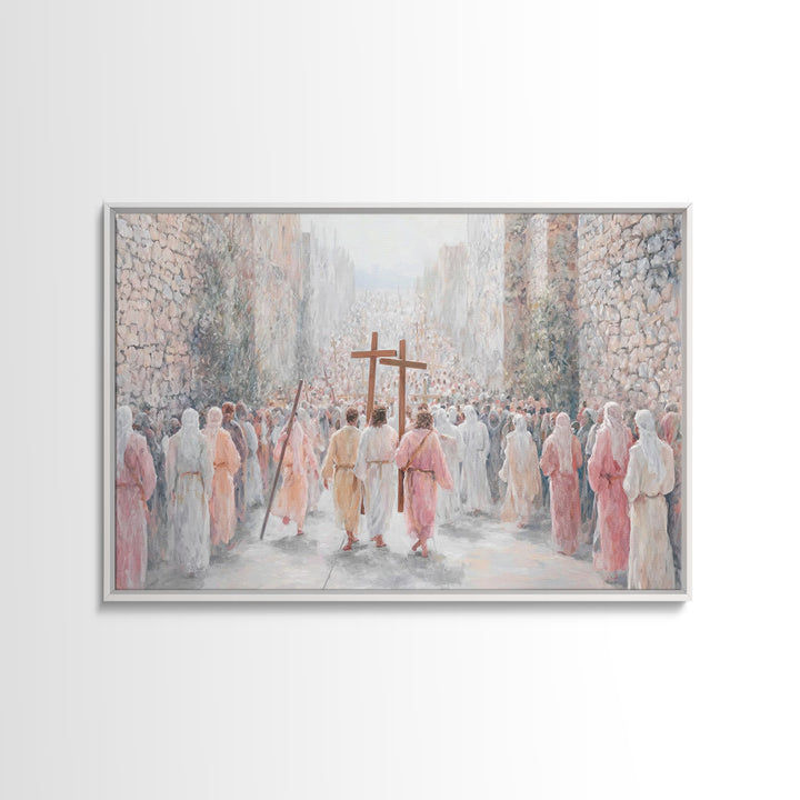 Celestial Chorus, Framed Canvas Print, Christian Wall Art, Christian Art Canvas, Christian Art Gift, Christmas Art Prints, Christian Decor
