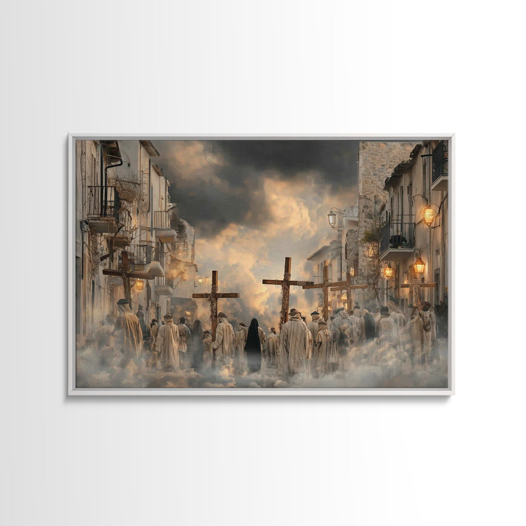 Morning Grace | Framed Canvas Print | Christian Art Canvas | Jesus Painting | Christian Wall Art | Christian Decor | Christian Christmas Ar