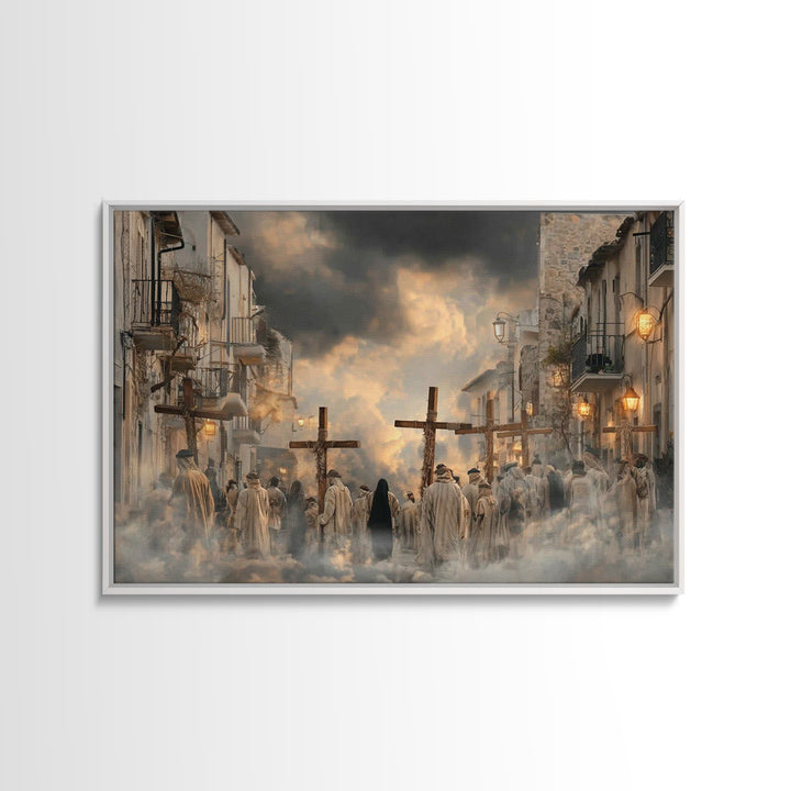 Morning Grace | Framed Canvas Print | Christian Art Canvas | Jesus Painting | Christian Wall Art | Christian Decor | Christian Christmas Ar
