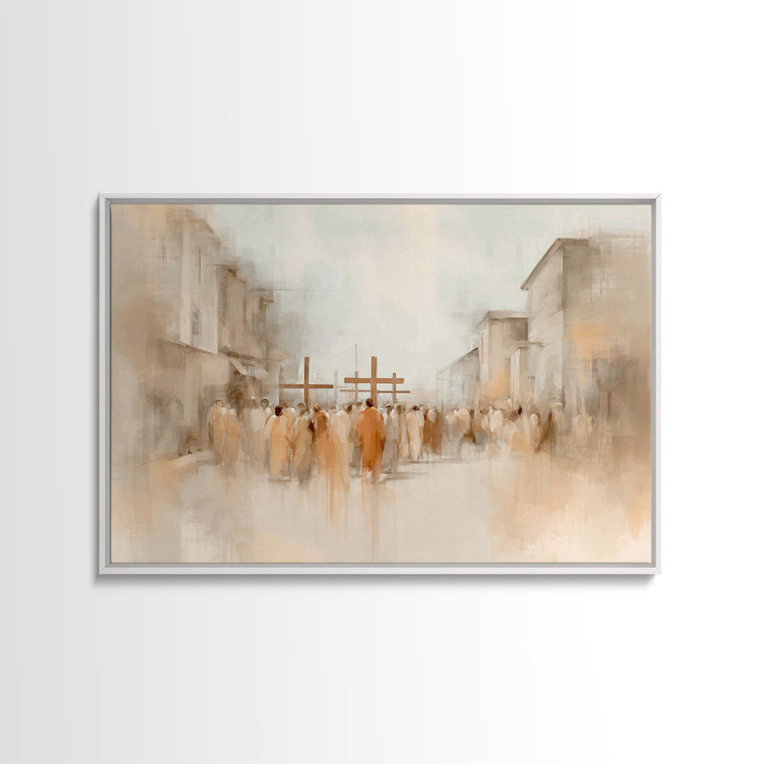 Quiet Redeemer, Framed Canvas Print, Christian Painting, Jesus Painting Canvas, Christian Wall Art, Christian Art Print, Christian Decor