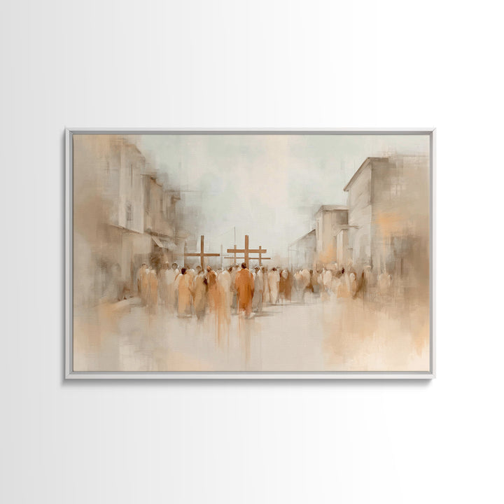 Quiet Redeemer, Framed Canvas Print, Christian Painting, Jesus Painting Canvas, Christian Wall Art, Christian Art Print, Christian Decor