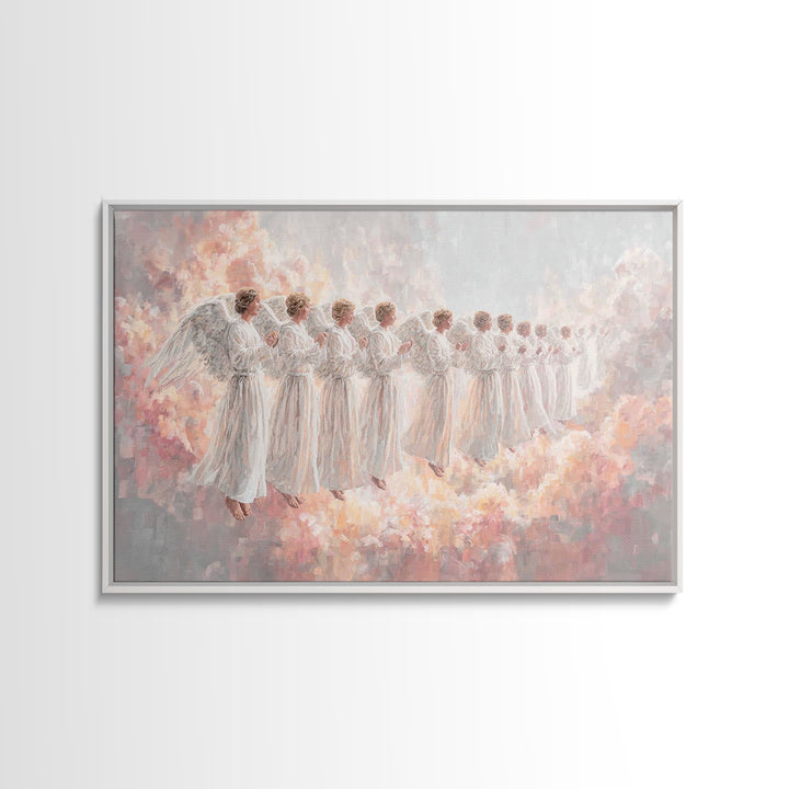 Holy Dawn | Framed Canvas Print | Christian Art Canvas | Jesus Art Print | Minimalist Christian Art | Christian Wall Art | Christian Painti