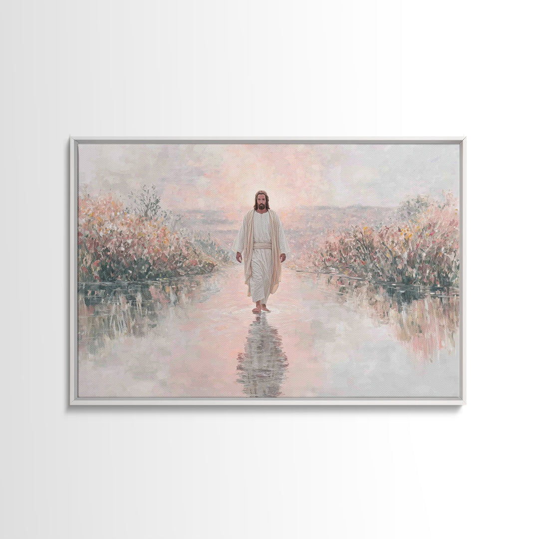Sunrise Promise – Framed Canvas Print – Christian Art Work – Christmas Wall Art – Christian Art Print – Christian Christmas Art – Christian