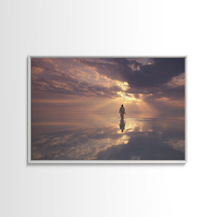 Holy Light – Framed Canvas Print – Christmas Wall Art – Christian Art Canvas – Christian Christmas Art – Christian Decor – Christmas Art Pr