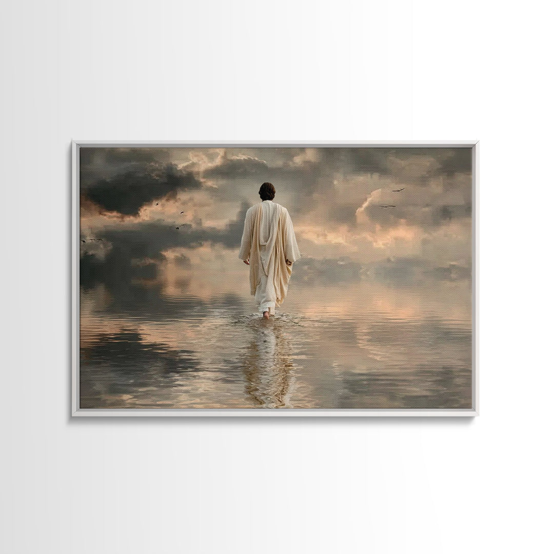 Midnight Glory – Framed Canvas Print – Christmas Art – Christian Wall Art – Christian Art Canvas – Christian Christmas Art – Christian Art