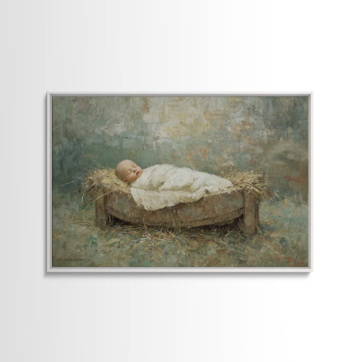 Bethlehem Light – Framed Canvas Print – Christian Christmas Art – Christmas Wall Art – Christian Art Canvas – Framed Christmas Art – Christ