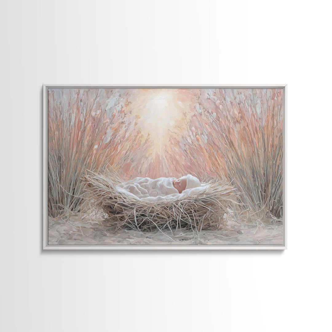 Holy Journey | Framed Canvas Print | Christian Art Canvas | Christian Wall Art | Christmas Art | Christian Christmas Art | Christian Decora