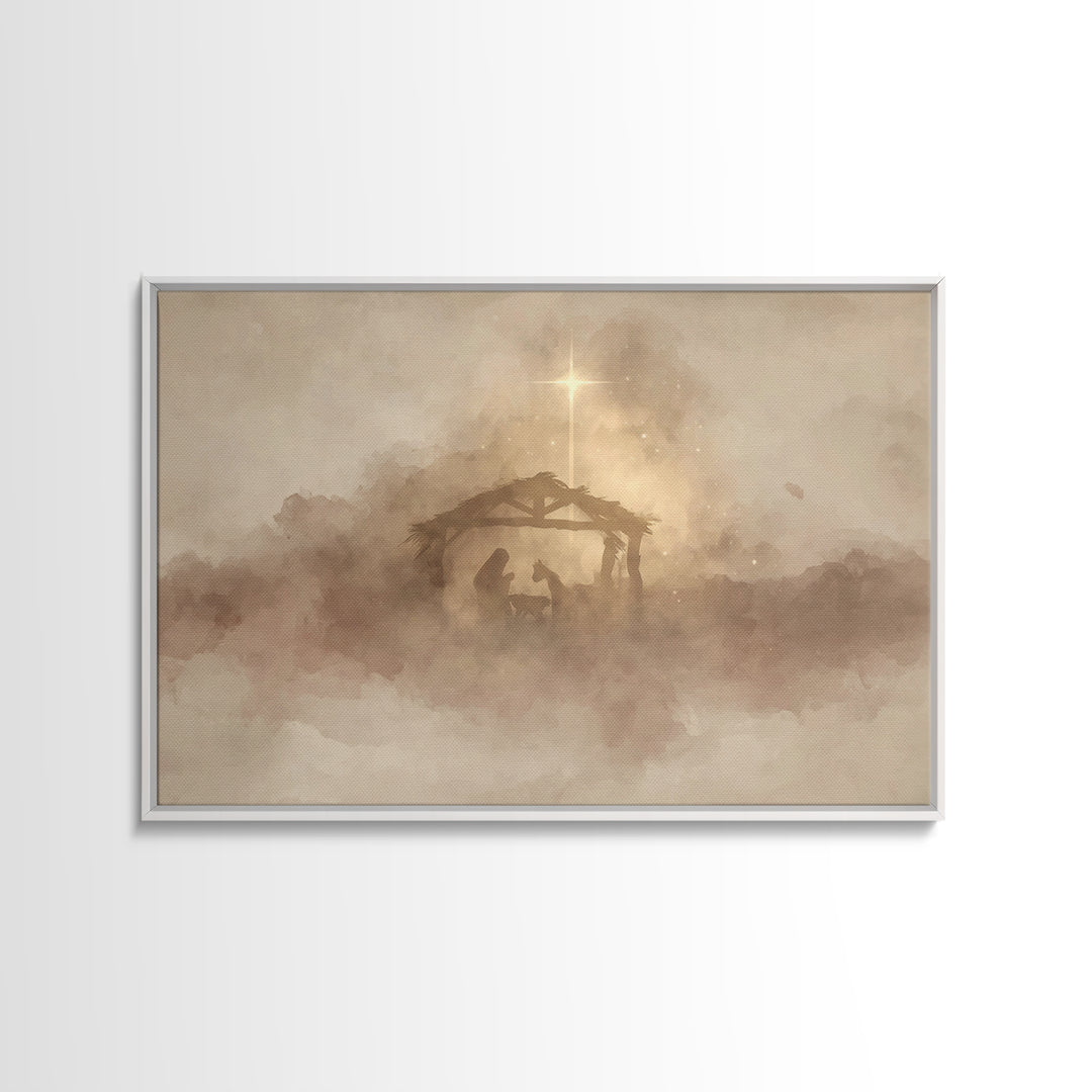 Heavenly Path Light – Framed Canvas Print – Christian Art – Jesus Painting – Christian Art Canvas – Modern Christian Art – Christian Gift
