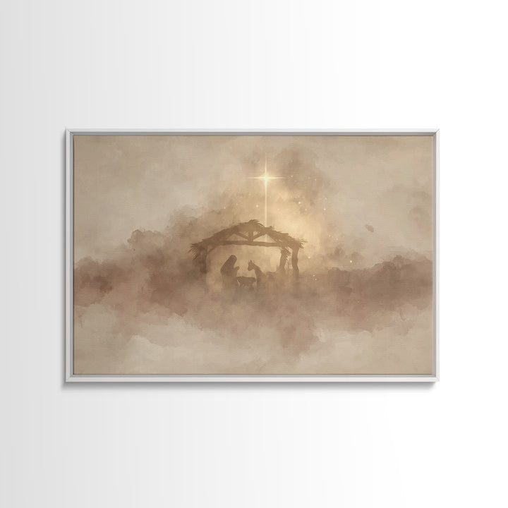 Heavenly Path Light – Framed Canvas Print – Christian Art – Jesus Painting – Christian Art Canvas – Modern Christian Art – Christian Gift