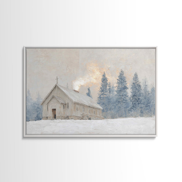 Eternal Horizon Step, Framed Canvas Print, Jesus Painting Canvas, Christian Art, Large Christian Painting, Christian Wall Art