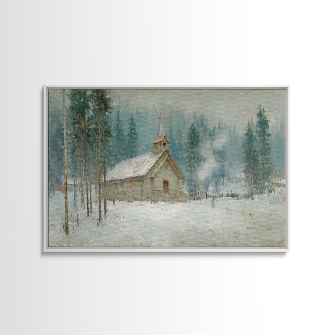 Heaven’s Ember Trail | Framed Canvas Print | Jesus Art Print | Christian Wall Art | Christian Art Canvas | Moody Christian Art | Large Jesu