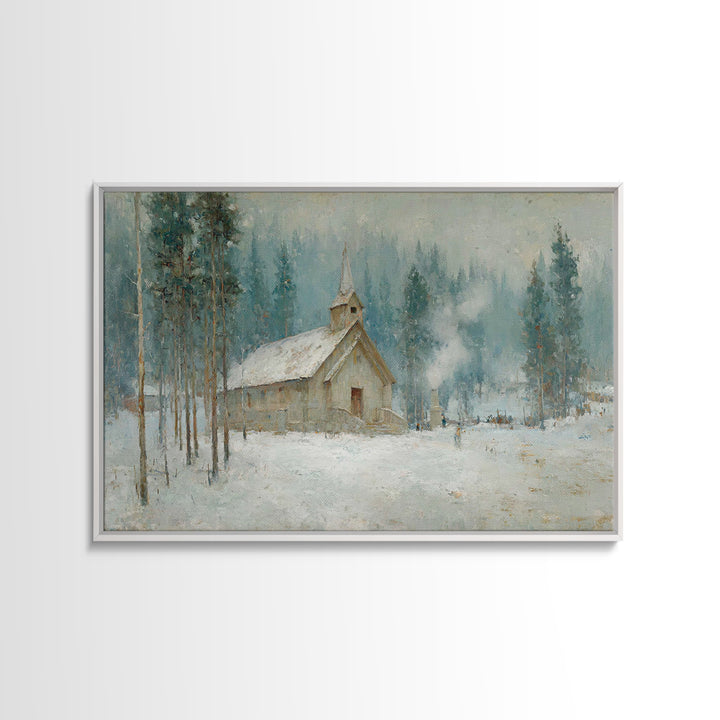 Heaven’s Ember Trail | Framed Canvas Print | Jesus Art Print | Christian Wall Art | Christian Art Canvas | Moody Christian Art | Large Jesu