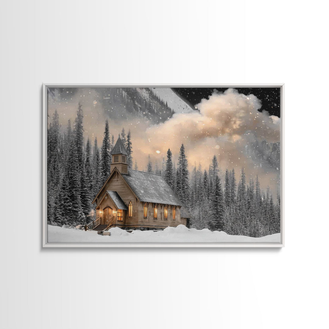 Lamb Of Promise | Framed Canvas Print | Christian Art Gift | Christian Wall Art | Christian Art Work | Subtle Christian Art | Christian Pai