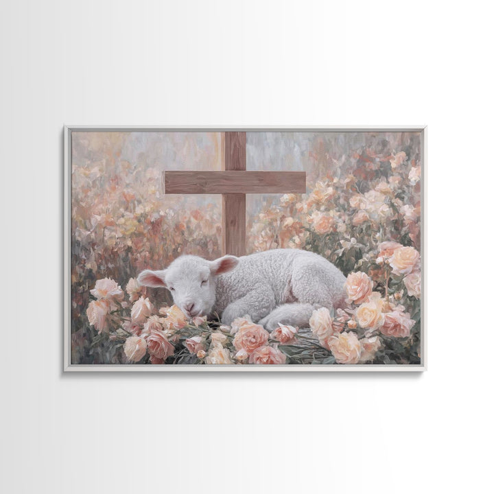 Nightfold Serenity – Framed Canvas Print – Christian Art Canvas – Christian Wall Art – Moody Christmas Art – Christian Decor – Christmas Ar
