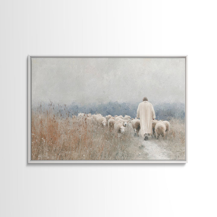 Fields Of Guidance – Framed Canvas Print – Christian Wall Art – Jesus Canvas Art – Christian Art Print – Christian Gift – Christian Art Pai