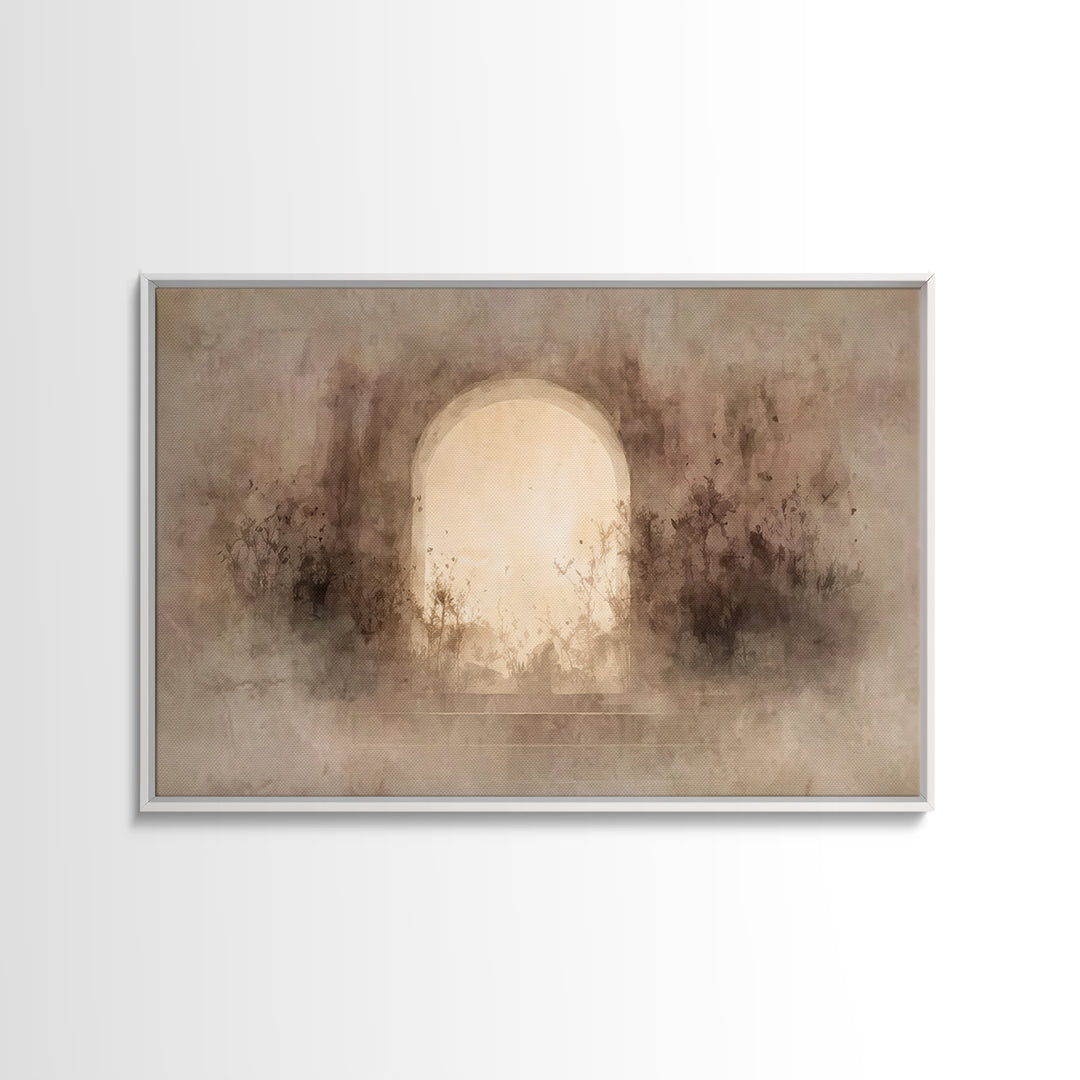 Sacred Dawn Path | Framed Canvas Print | Christian Art Canvas | Minimalist Christian Art | Christian Wall Art | Christian Art Prints | Chri